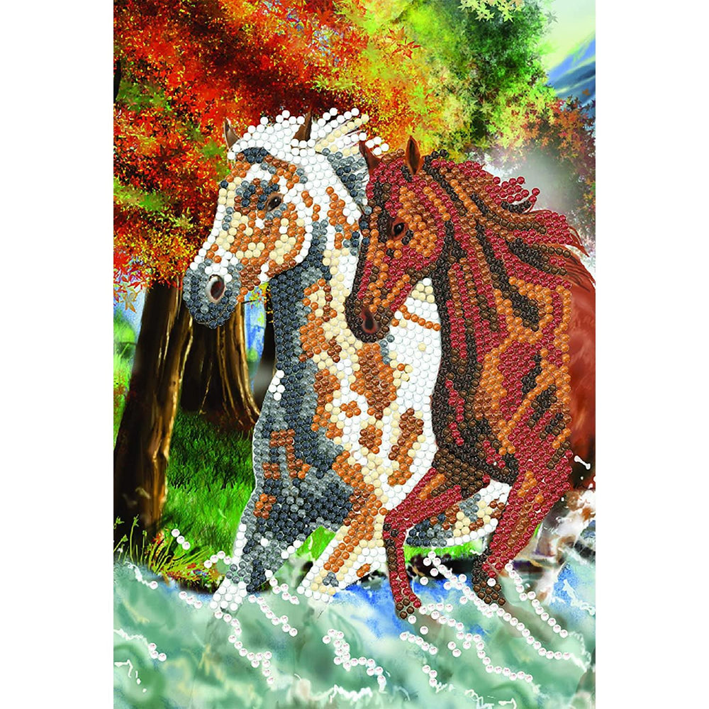 Wild Horses Crystal Art Notebook Kit Craft Buddy (ONLINE ORDER ONLY)