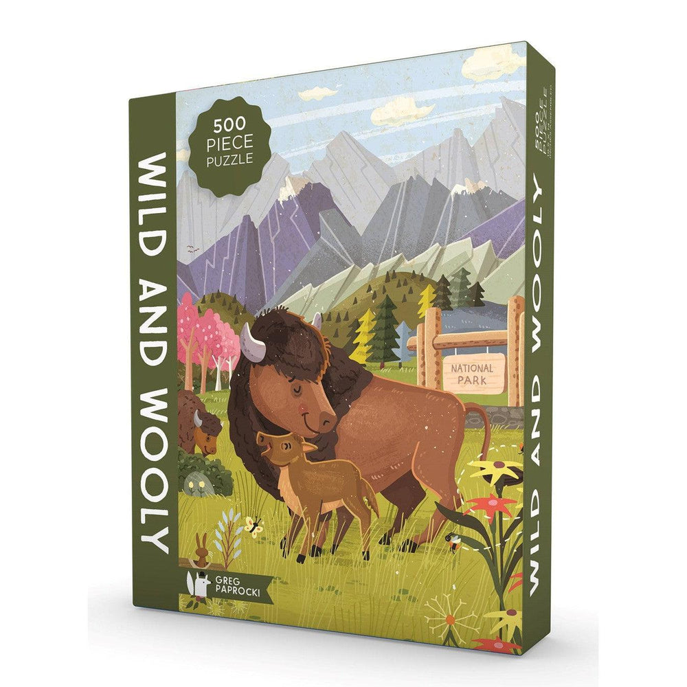 Wild & Wooly 500 Piece Jigsaw Puzzle Gibbs Smith (ONLINE ORDER ONLY)