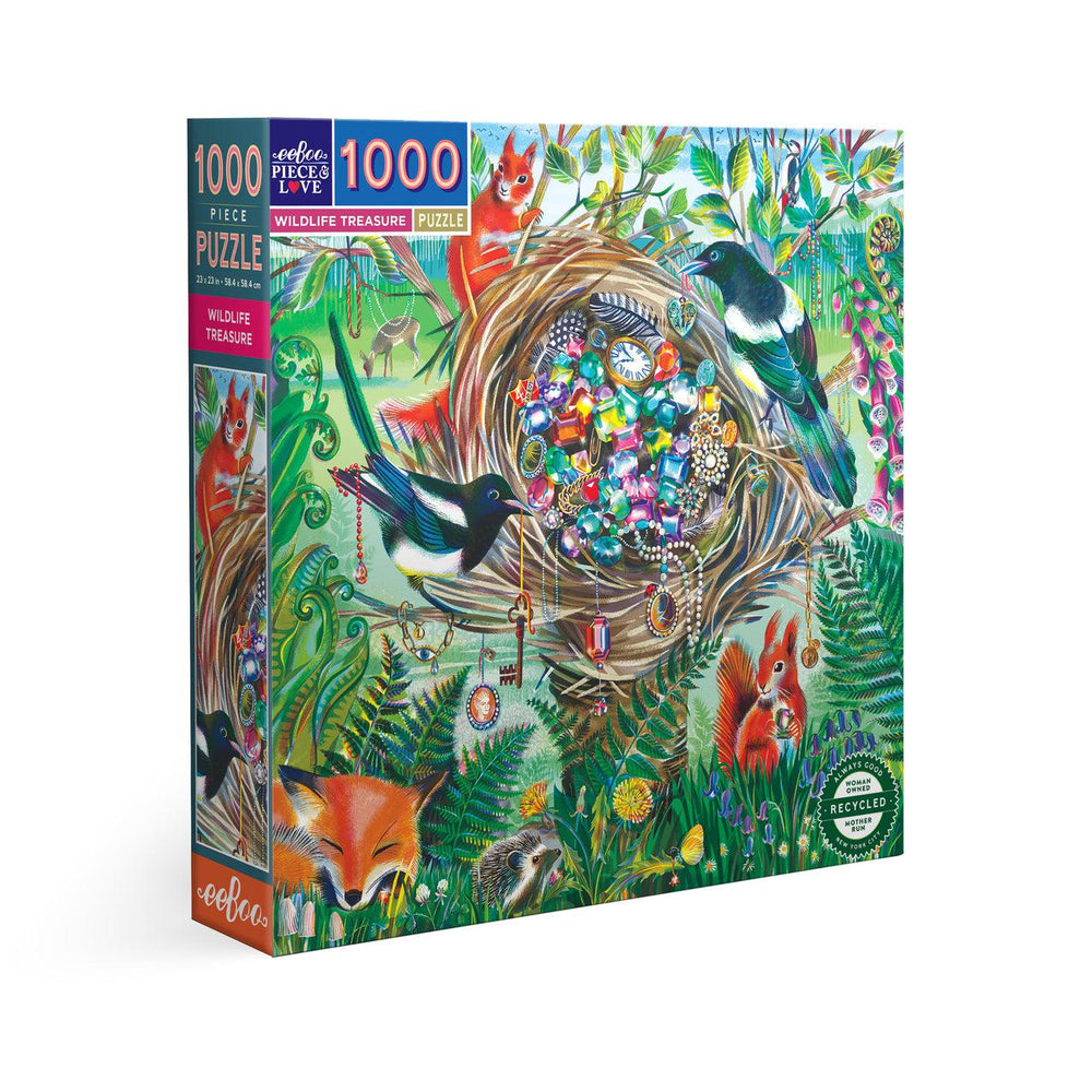 Wildlife Treasure 1000 Piece Jigsaw Puzzle eeBoo (ONLINE ORDER ONLY)