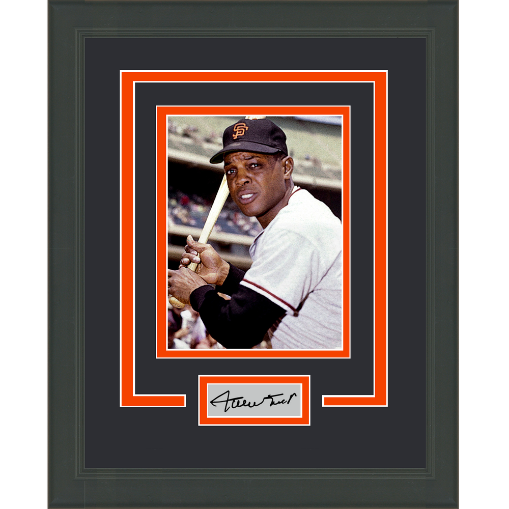 Framed Willie Mays Facsimile Laser Engraved Signature Auto San Francisco Giants 11x14 Baseball Photo (ONLINE ORDER ONLY)