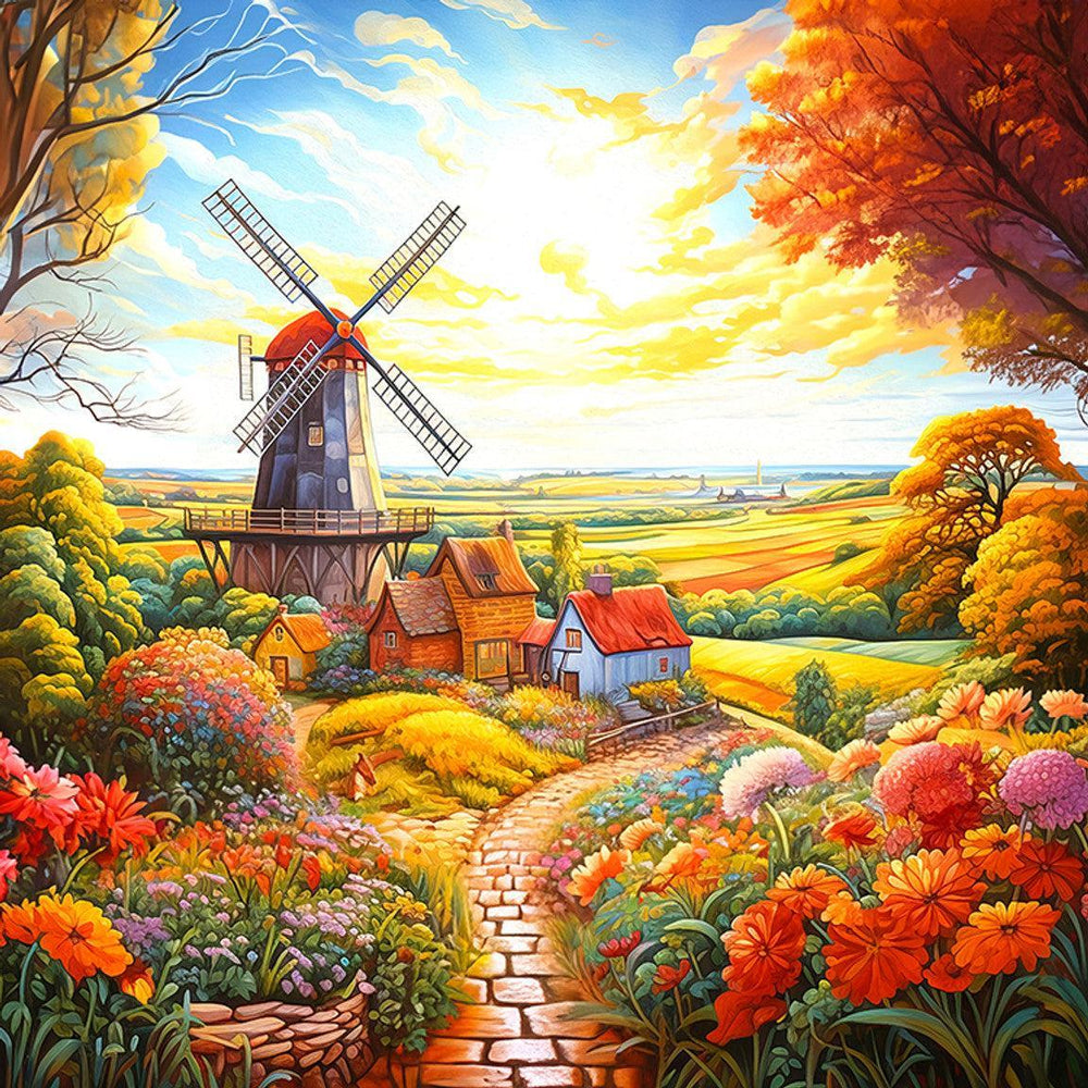 Windmill on the Farm 500 Piece Jigsaw Puzzle Springbok (ONLINE ORDER ONLY)