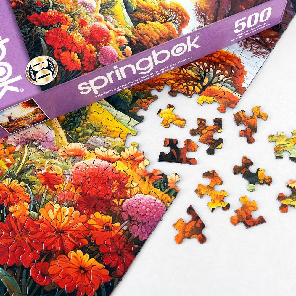 Windmill on the Farm 500 Piece Jigsaw Puzzle Springbok (ONLINE ORDER ONLY)