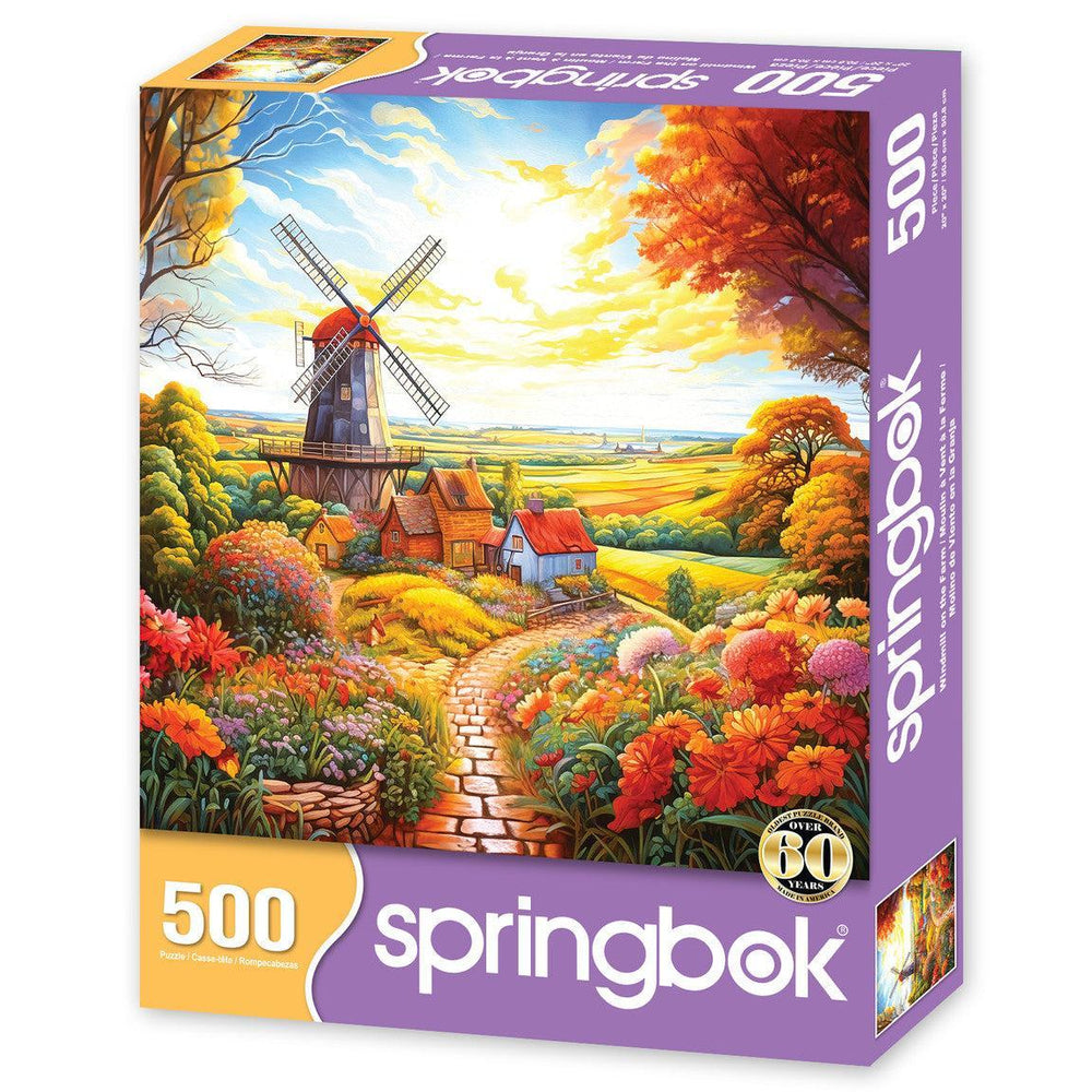 Windmill on the Farm 500 Piece Jigsaw Puzzle Springbok (ONLINE ORDER ONLY)