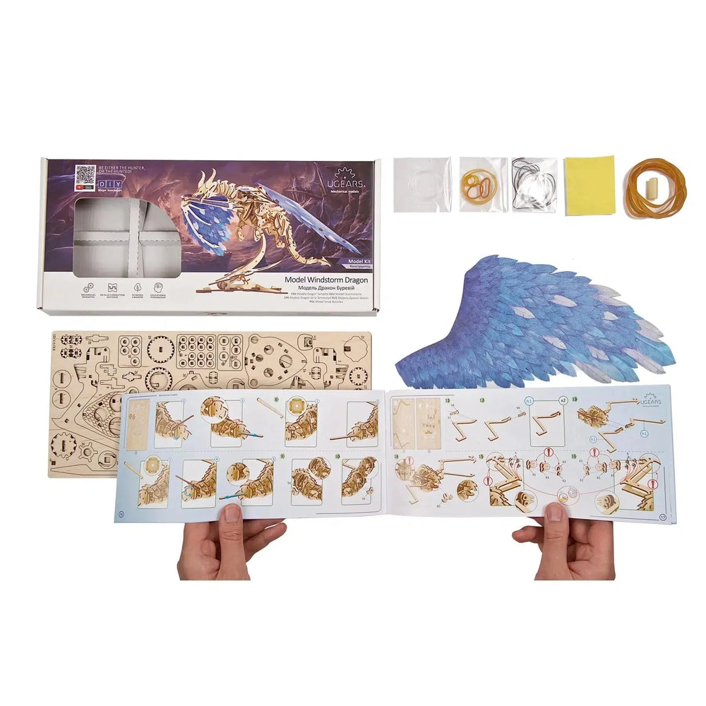 Windstorm Dragon 3D Wood Model Kit UGEARS (ONLINE ORDER ONLY)