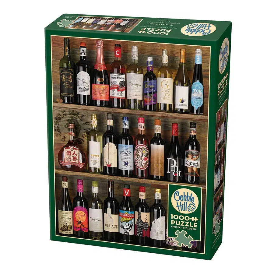 Wine Alphabet 1000 Piece Jigsaw Puzzle Cobble Hill (ONLINE ORDER ONLY)