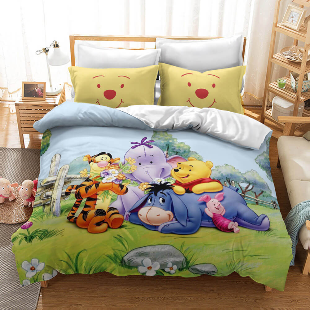 Winnie the pooh Pattern Bedding Set Quilt Cover Without Filler (Online Order Only)