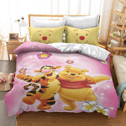 Winnie the pooh Pattern Bedding Set Quilt Cover Without Filler (Online Order Only)