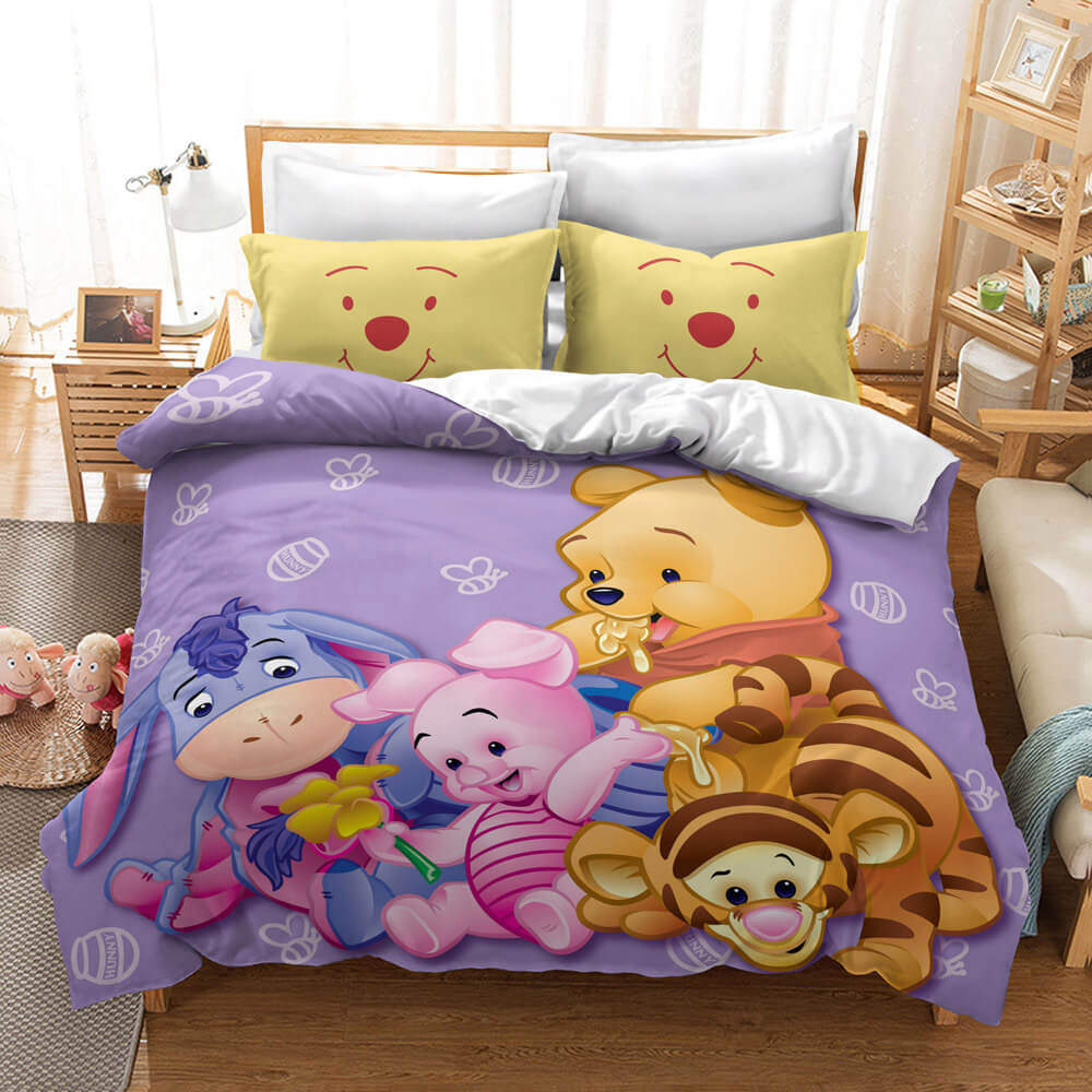 Winnie the pooh Pattern Bedding Set Quilt Cover Without Filler (Online Order Only)