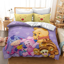 Winnie the pooh Pattern Bedding Set Quilt Cover Without Filler (Online Order Only)