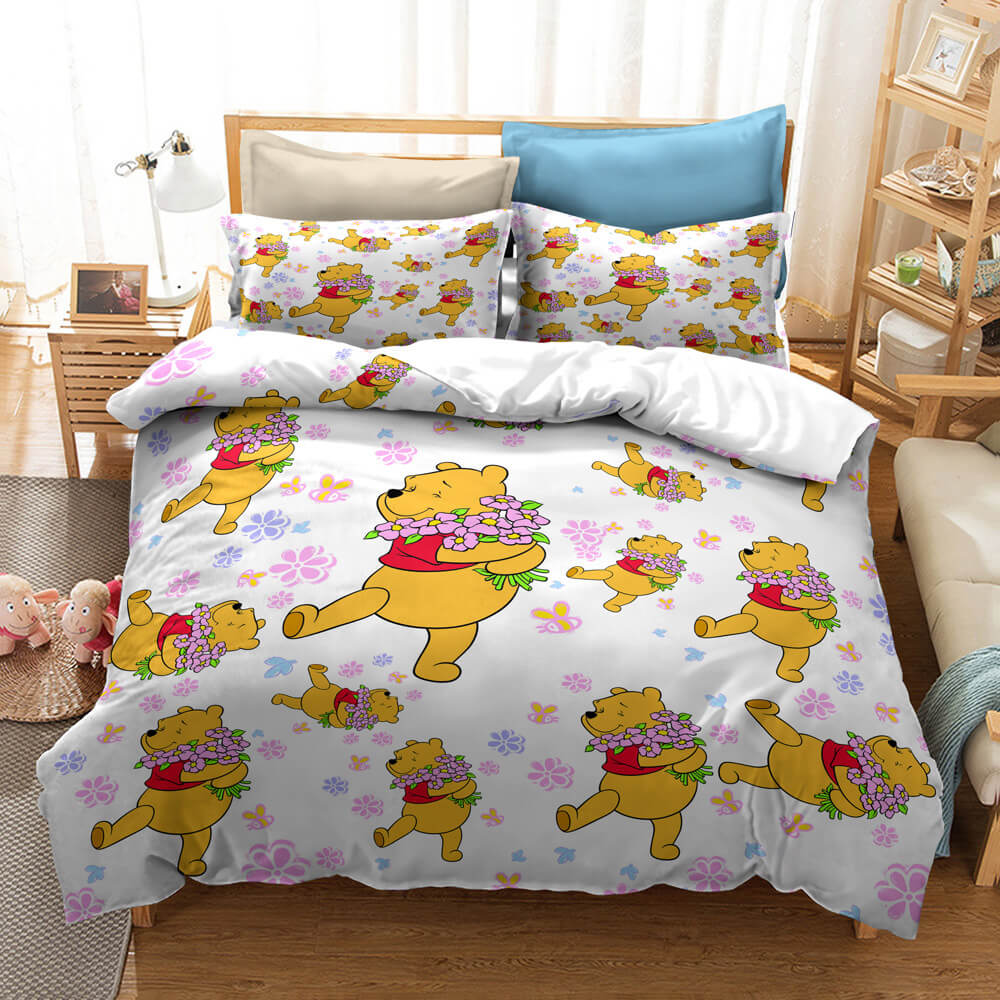 Winnie the pooh Pattern Bedding Set Quilt Cover Without Filler (Online Order Only)