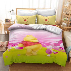 Winnie the pooh Pattern Bedding Set Quilt Cover Without Filler (Online Order Only)