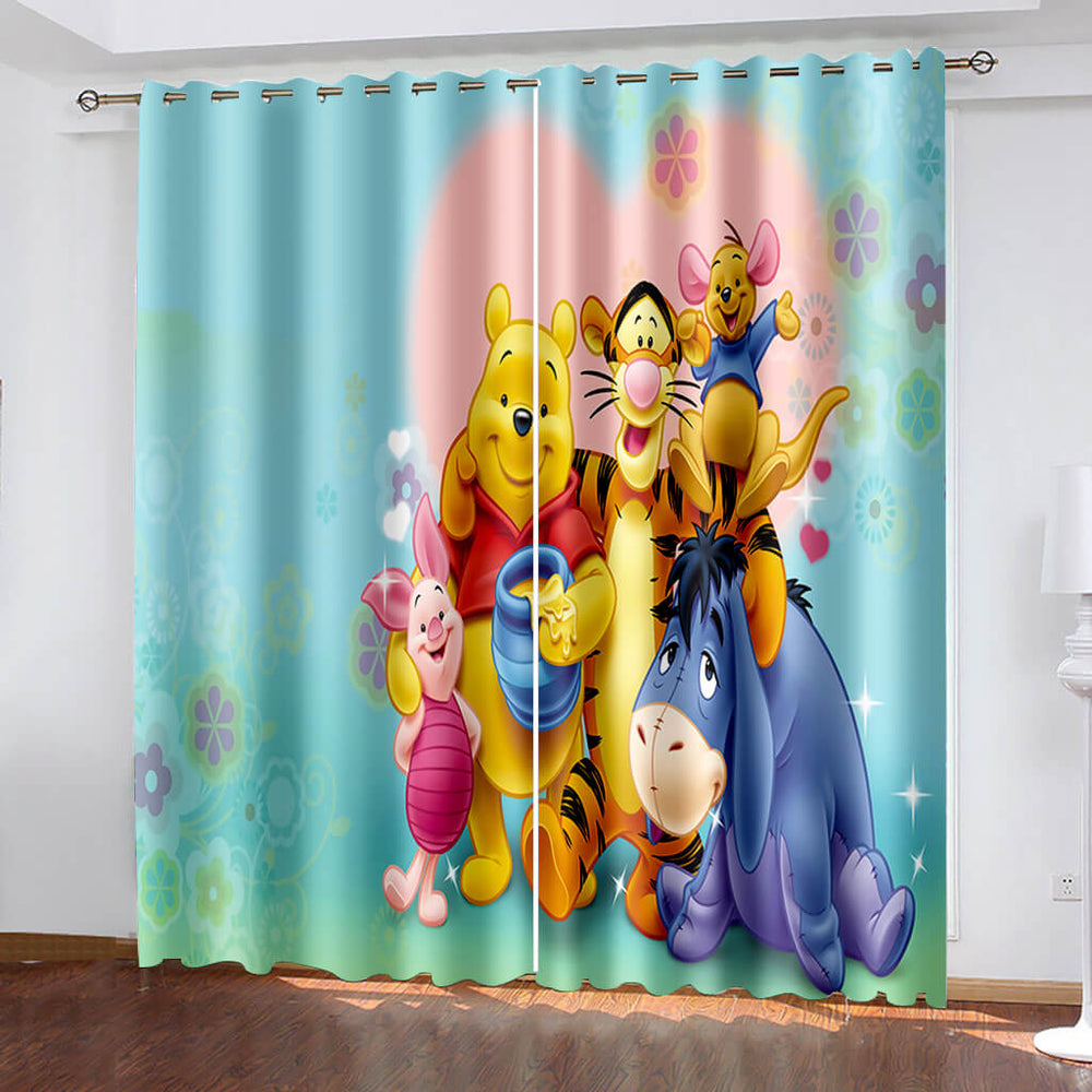 Winnie the pooh Curtains Blackout Window Drapes (Online Order Only)