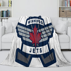 Winnipeg Jets Blanket Flannel Throw Kids Room Decoration (Online Order Only)