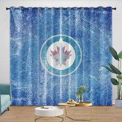 Winnipeg Jets Curtains Blackout Window Drapes Room Decoration (Online Order Only)
