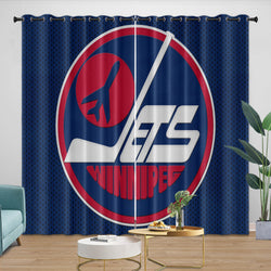 Winnipeg Jets Curtains Blackout Window Drapes Room Decoration (Online Order Only)