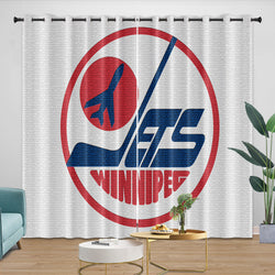 Winnipeg Jets Curtains Blackout Window Drapes Room Decoration (Online Order Only)