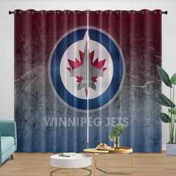 Winnipeg Jets Curtains Blackout Window Drapes Room Decoration (Online Order Only)