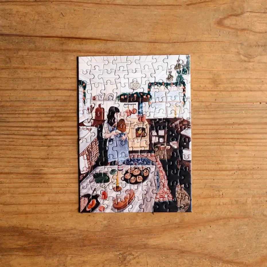Winter Baking 99 Piece Mini Jigsaw Puzzle Trevell (ONLINE ORDER ONLY)