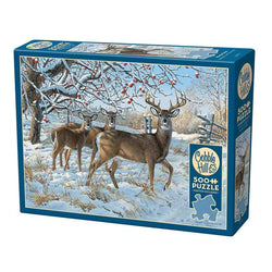 Winter Deer 500 Piece Jigsaw Puzzle Cobble Hill (ONLINE ORDER ONLY)