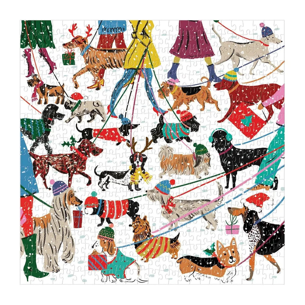 Winter Dogs 500 Piece Jigsaw Puzzle Galison (ONLINE ORDER ONLY)