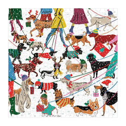 Winter Dogs 500 Piece Jigsaw Puzzle Galison (ONLINE ORDER ONLY)