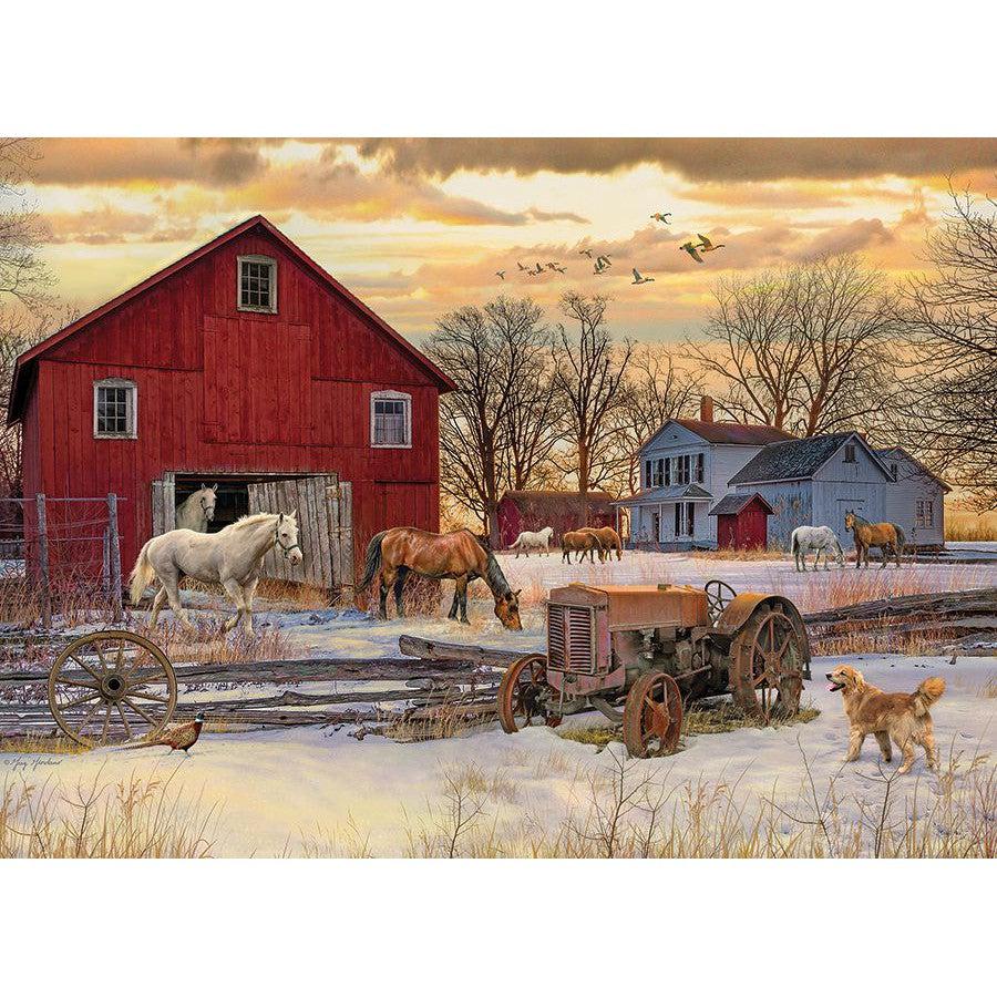 Winter on the Farm 1000 Piece Jigsaw Puzzle Cobble Hill (ONLINE ORDER ONLY)