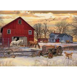 Winter on the Farm 1000 Piece Jigsaw Puzzle Cobble Hill (ONLINE ORDER ONLY)