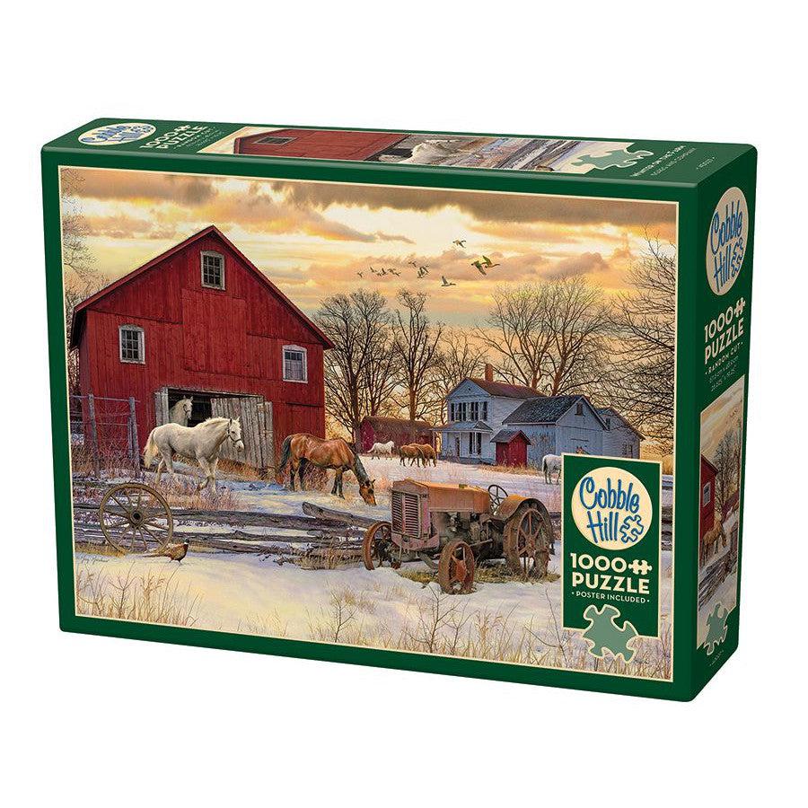 Winter on the Farm 1000 Piece Jigsaw Puzzle Cobble Hill (ONLINE ORDER ONLY)