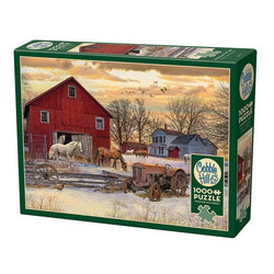 Winter on the Farm 1000 Piece Jigsaw Puzzle Cobble Hill (ONLINE ORDER ONLY)