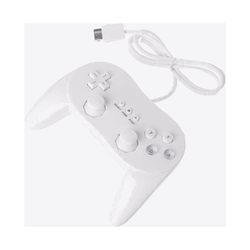 Wired Classic Controller (2) - White (Pro Style) for Wii & Wii-U (Online Order Only)