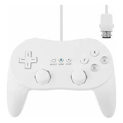 Wired Classic Controller (2) - White (Pro Style) for Wii & Wii-U (Online Order Only)