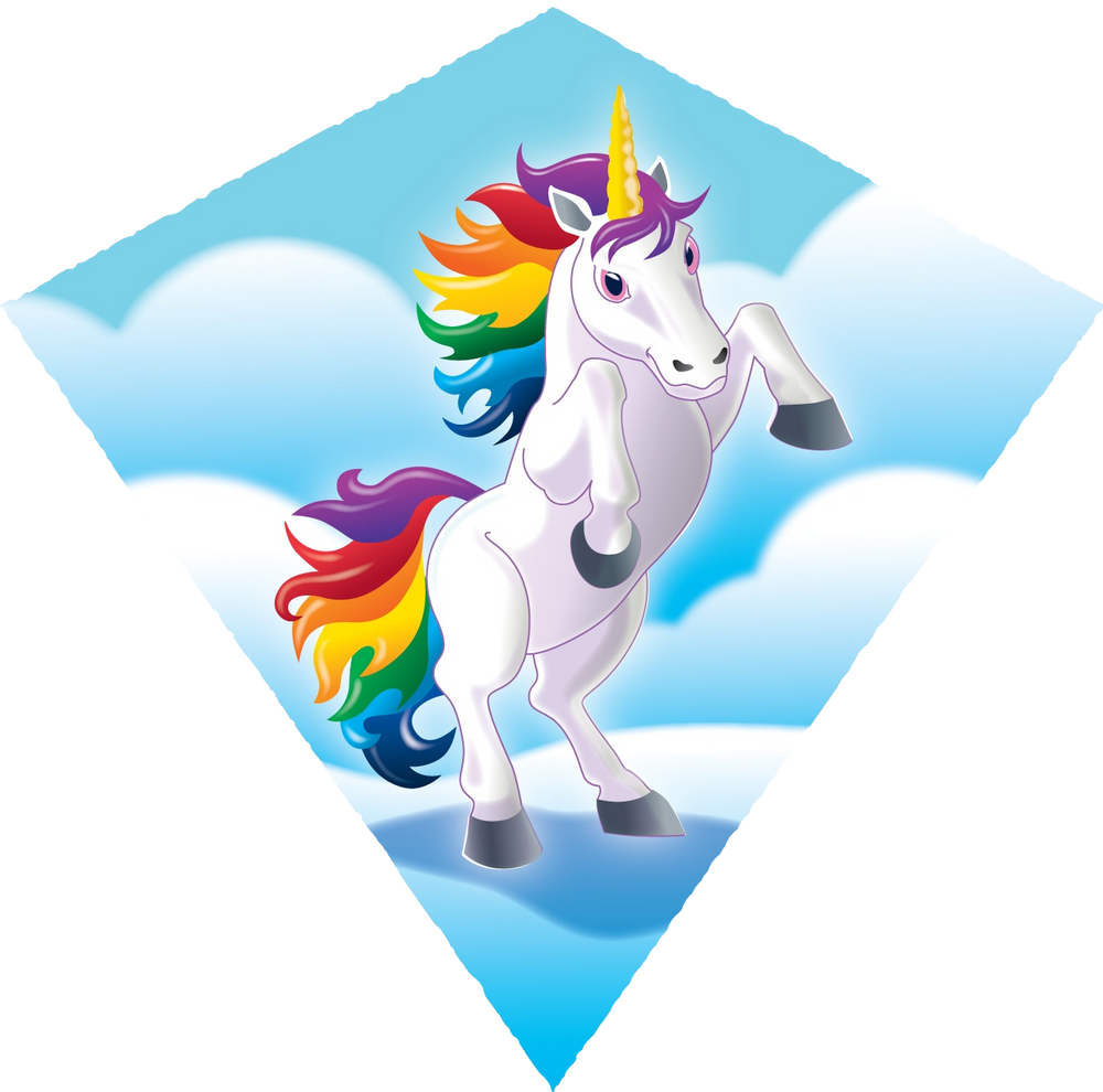 18 Inch Nylon Diamond UNICORN (ONLINE ORDER ONLY)
