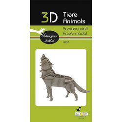 Wolf 3D Cardboard Model Kit Fridolin (ONLINE ORDER ONLY)
