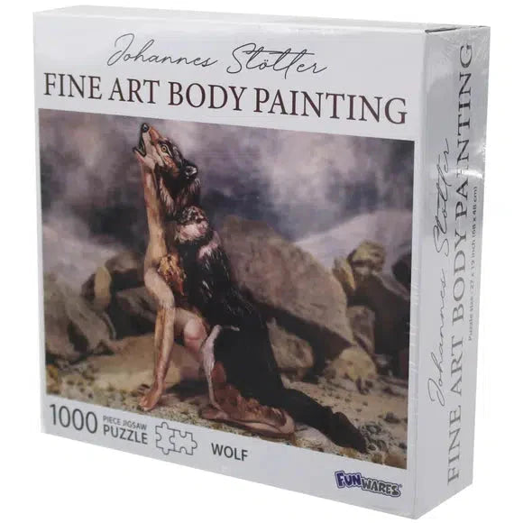 Wolf Body Painting 1000 Piece Jigsaw Puzzle Funwares (ONLINE ORDER ONLY)