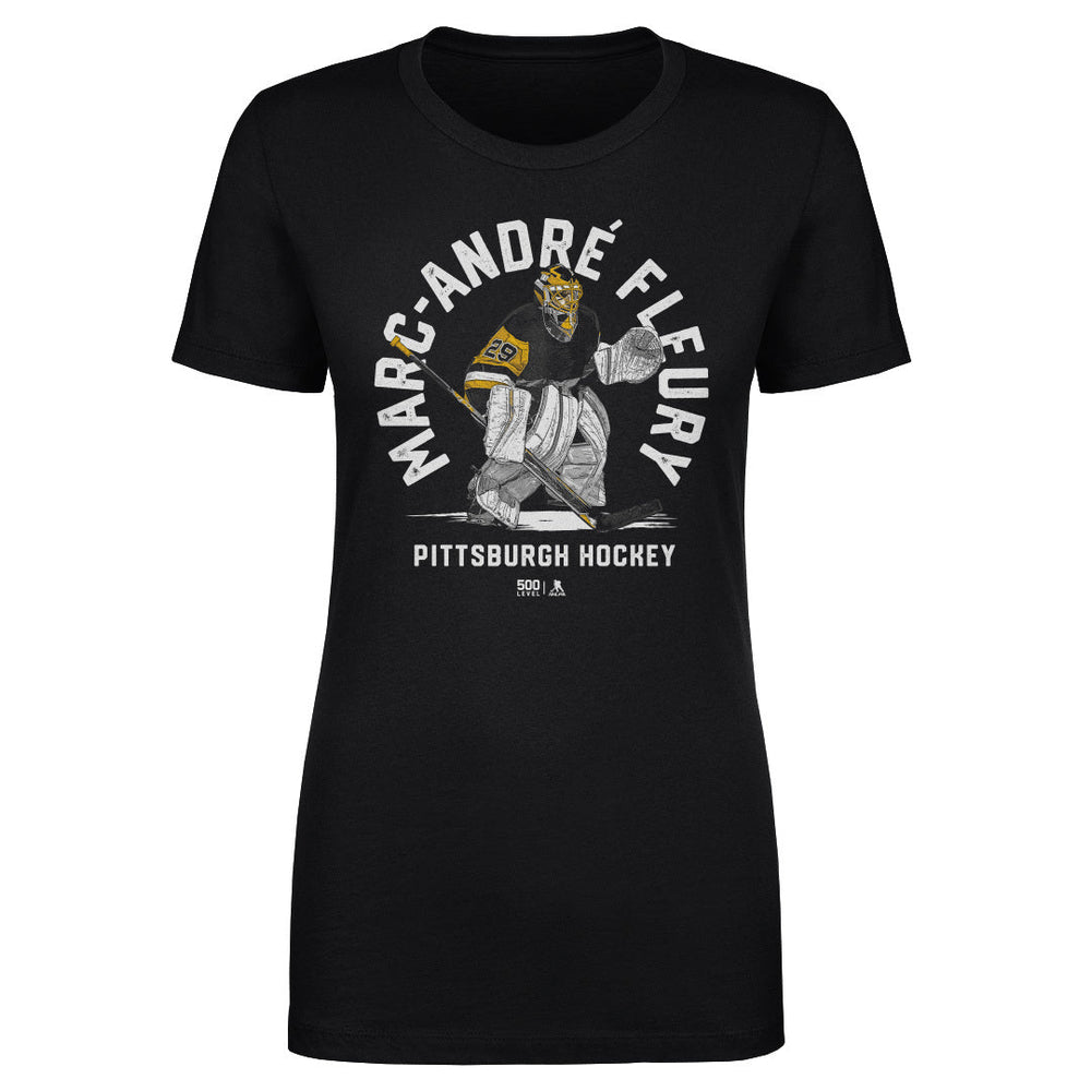 Marc-Andre Fleury Pittsburgh Emblem WHT (ONLINE ORDER ONLY)