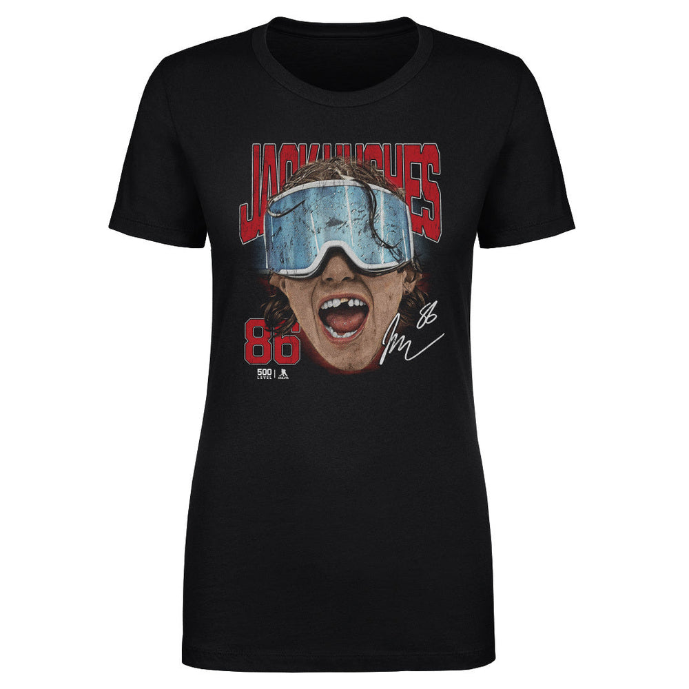 Jack Hughes New Jersey Goggles WHT (ONLINE ORDER ONLY)