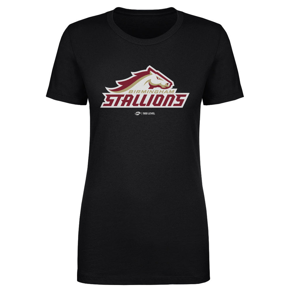 Birmingham Stallions Primary Logo WHT (ONLINE ORDER ONLY)