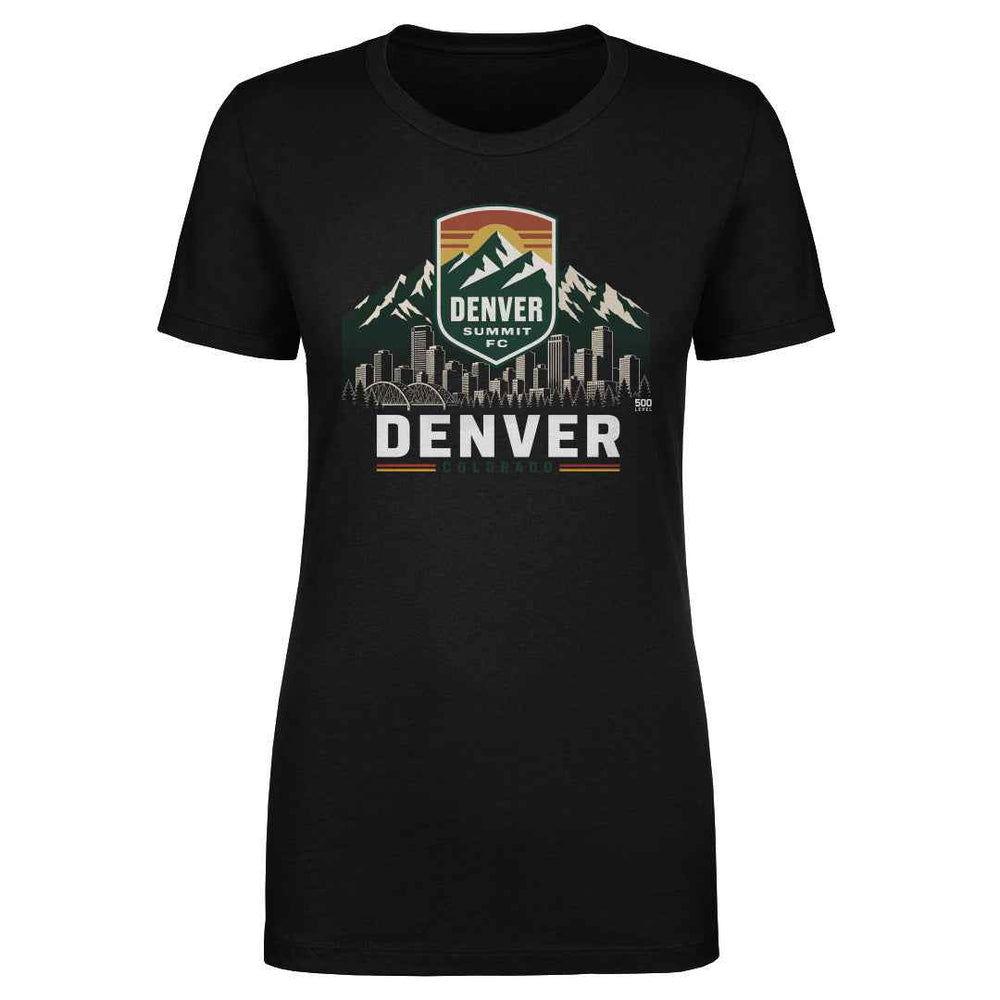 Denver Summit FC Skyline Logo WHT