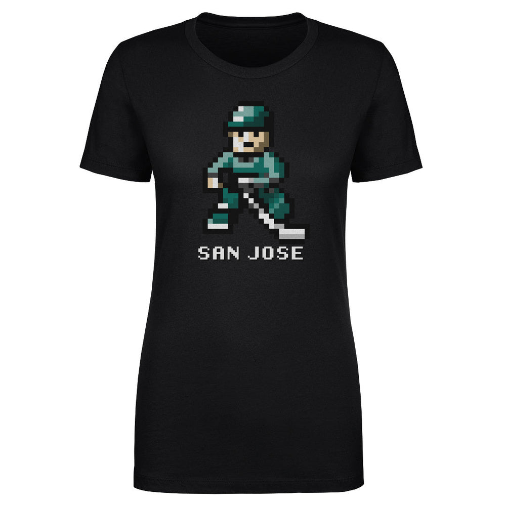 San Jose Hockey 8-bit WHT (ONLINE ORDER ONLY)