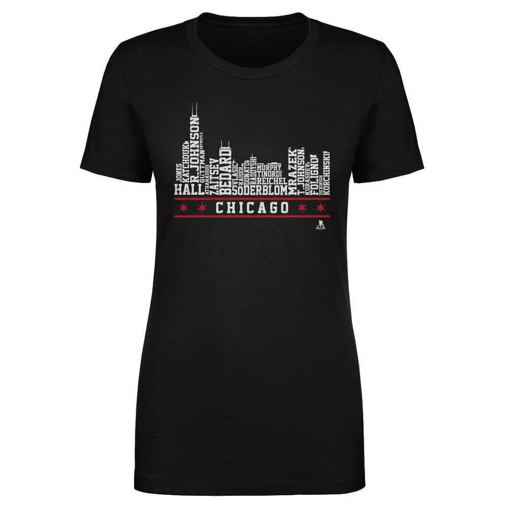 Chicago Hockey Roster Skyline 23 WHT