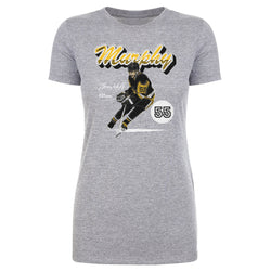 Larry Murphy Pittsburgh Retro Script WHT