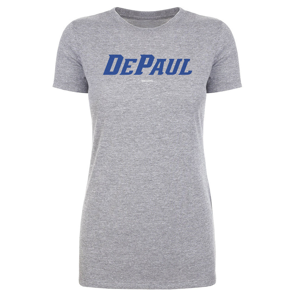 DePaul Blue Demons Wordmark Royal WHT