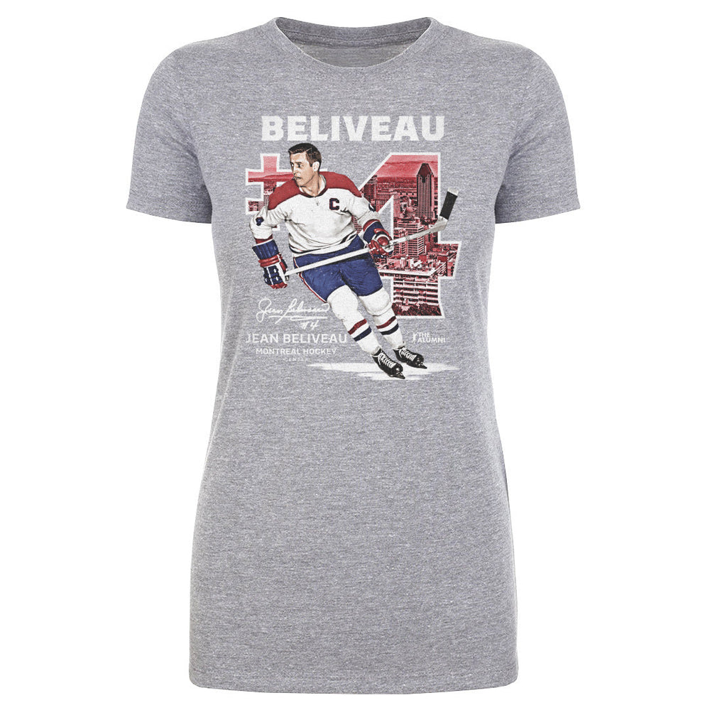Jean Beliveau Montreal Throwback WHT (ONLINE ORDER ONLY)