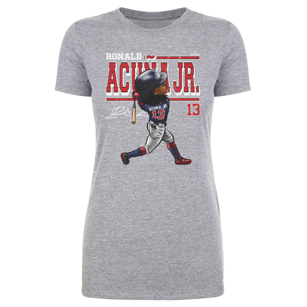 Ronald Acuna Jr. Cartoon WHT (ONLINE ORDER ONLY)