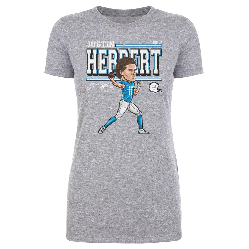 Justin Herbert Cartoon WHT (ONLINE ORDER ONLY)