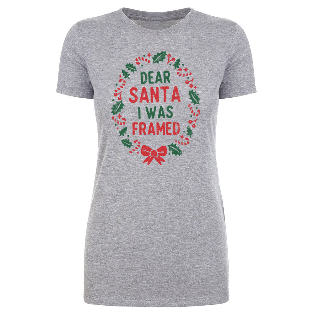 Christmas Dear Santa I Was Framed WHT (ONLINE ORDER ONLY)