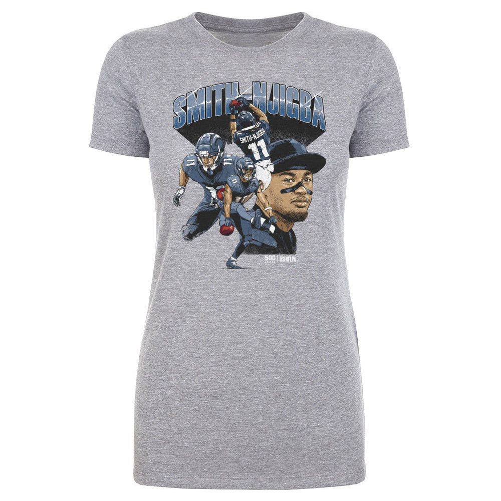 Jaxon Smith-Njigba Seattle Collage WHT (ONLINE ORDER ONLY)