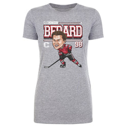 Connor Bedard Chicago Cartoon WHT