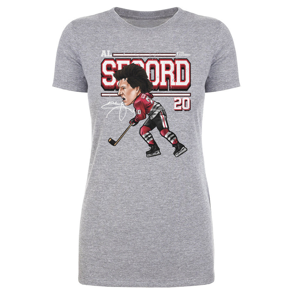 Al Secord Chicago Cartoon WHT