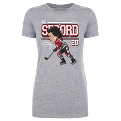 Al Secord Chicago Cartoon WHT